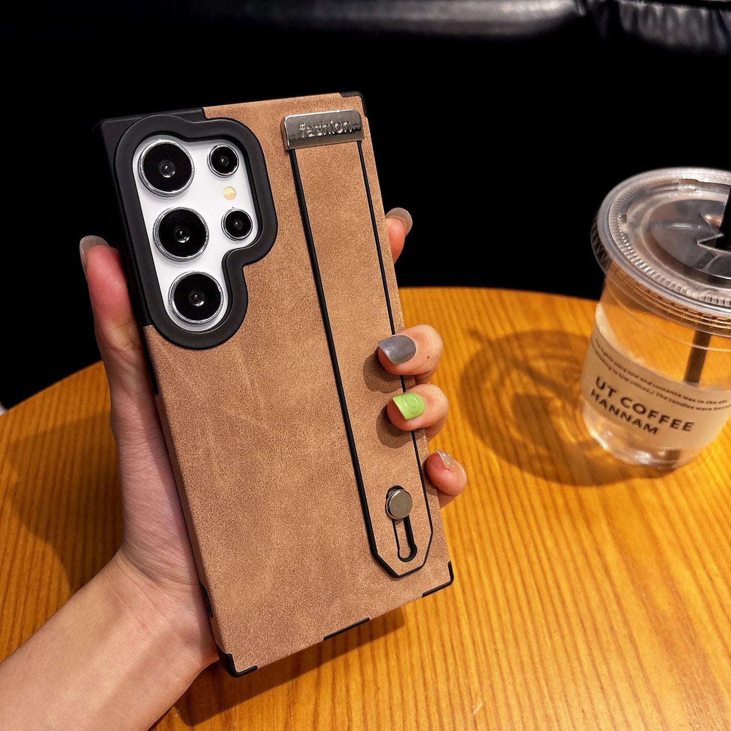 Samsung Ultra series Business Retro Suede Leather Wristband Stand Phone Case (Exclusive)