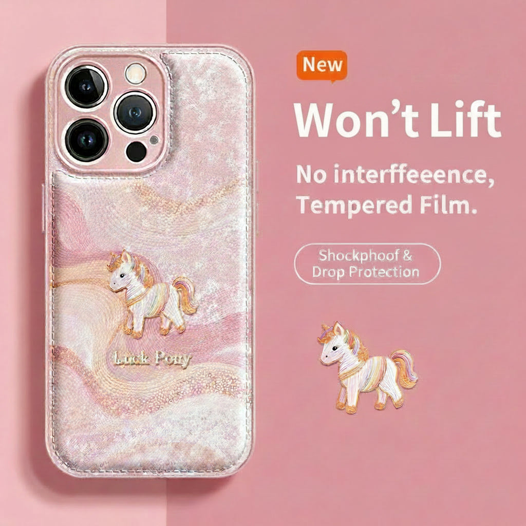 Apple Iphone Lucky Pony Air Cushion Lanyard Cover ( Exclusive )