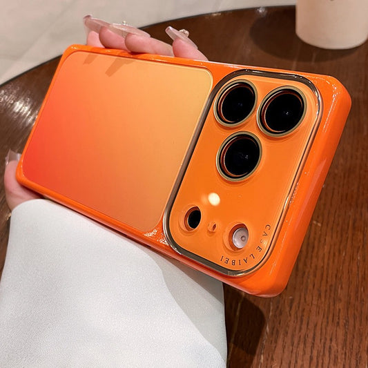 Apple Iphone Square Case Gradient Crystal Lens Film Ai Button Protective Case (Exclusive)