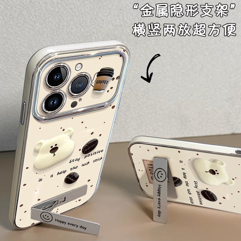 Apple Iphone Cute Women's Fashionable Level Drop-Resistant Bracket Case (Exclusive)