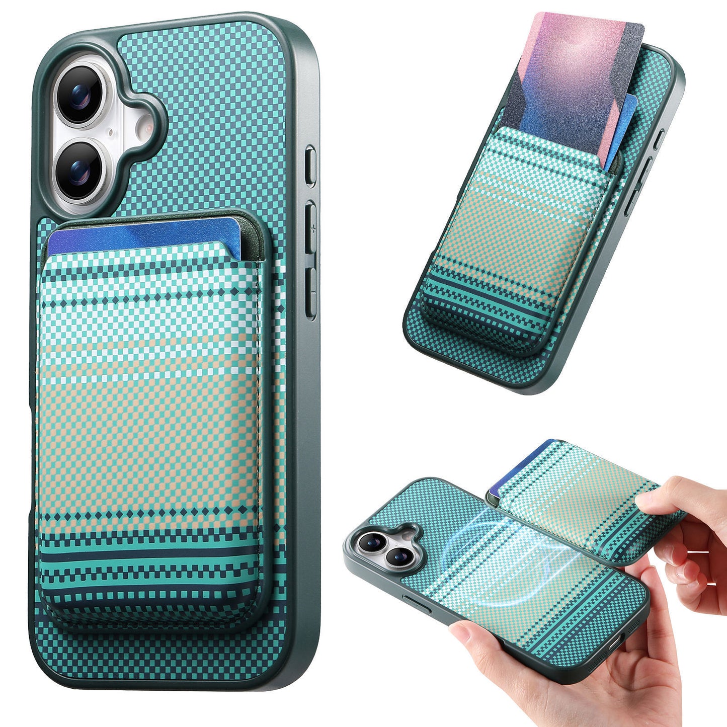 Apple & Samsung Series Mobile Phone Case, Magsafe Magnetic Card Holder, Air Kailaf Protective Case (Exclusive)