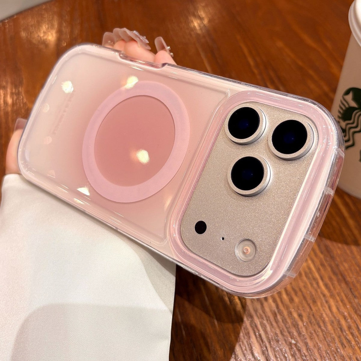 Apple iphone Airbag Anti-Fall Pink Gradient No Lanyard Case (Exclusive)