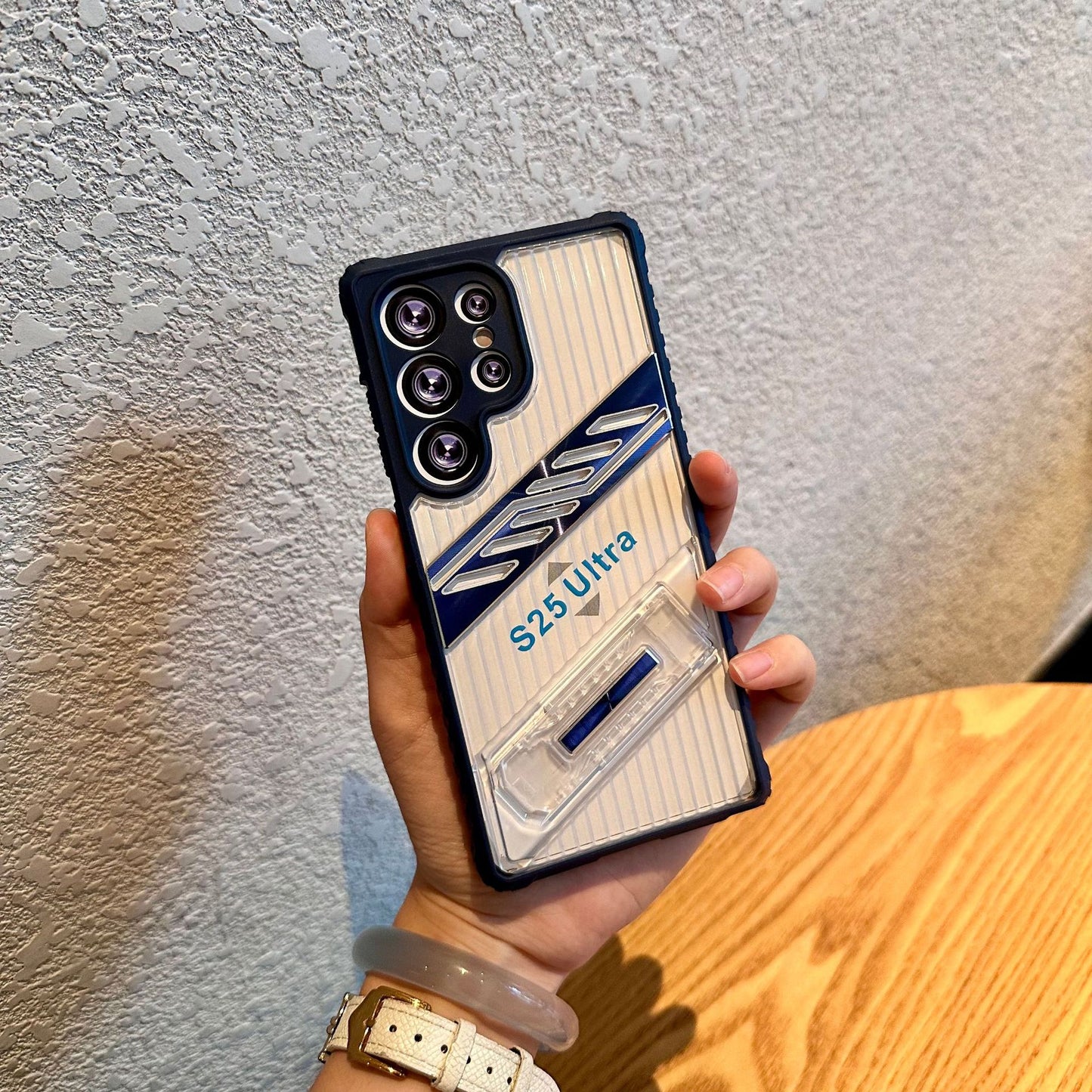 Samsung Ultra series Transparent kick stand cover (Exclusive)