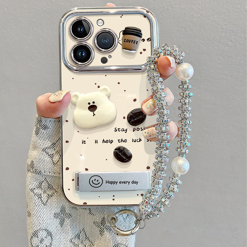 Apple Iphone Cute Women's Fashionable Level Drop-Resistant Bracket Case (Exclusive)