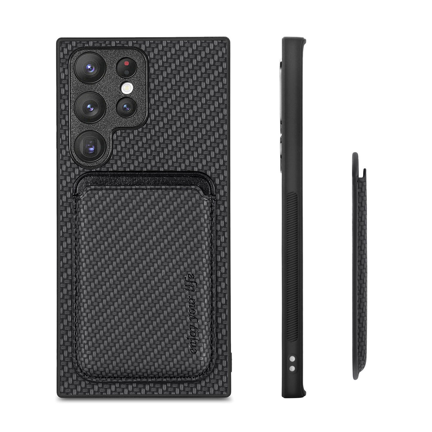 Samsung Galaxy Ultra Series Phone Case with Magnetic 2 in 1 Card Holder Leather Case (Exclusive)