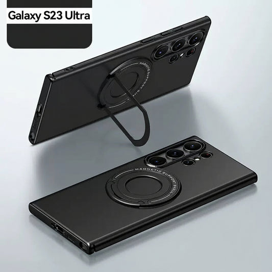 Samsung Ultra series Matte Invisible Pull-Rod Stand Magnetic Magsafe Hard Protective Case (Exclusive)