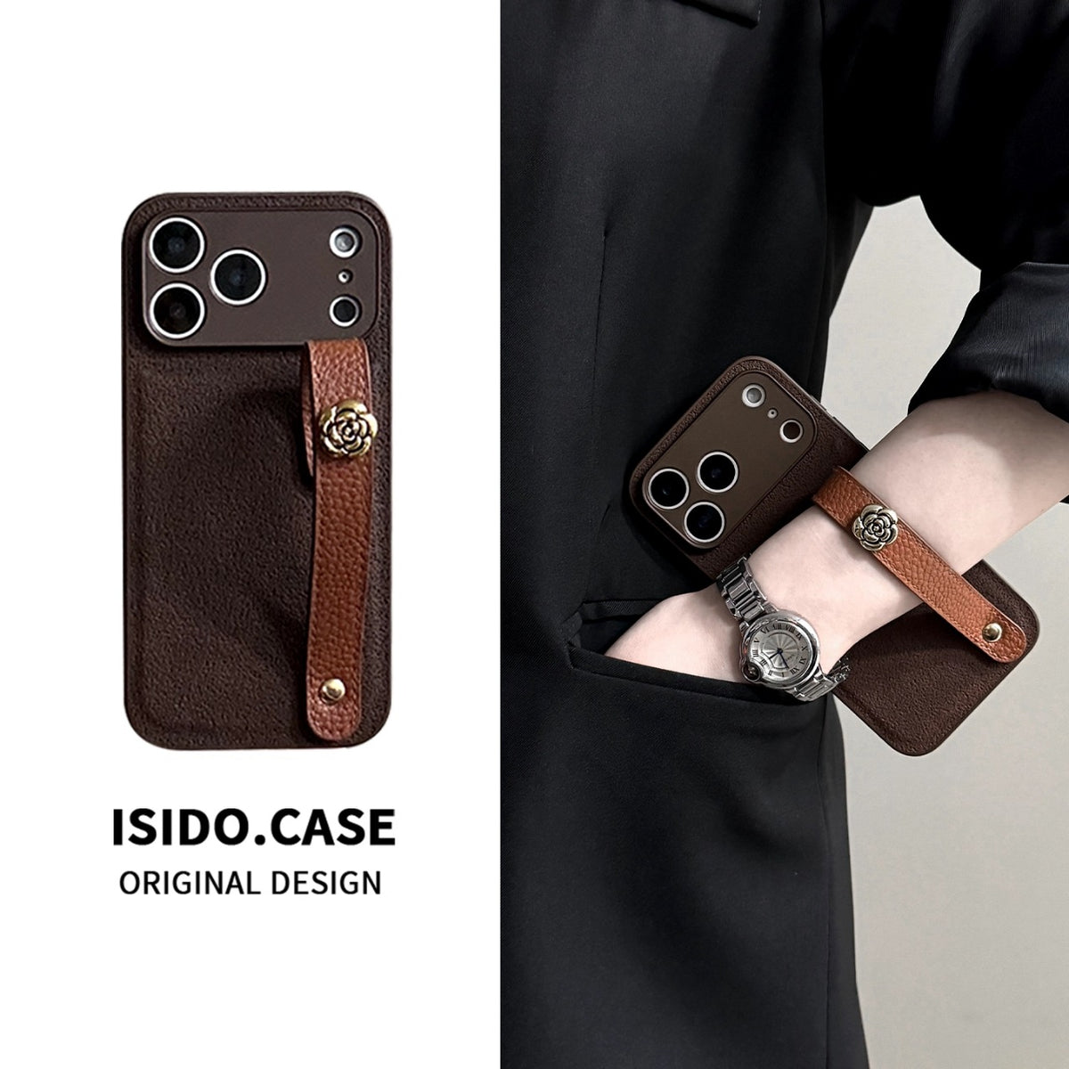 Apple Iphone camellia wristband Case (Exclusive)