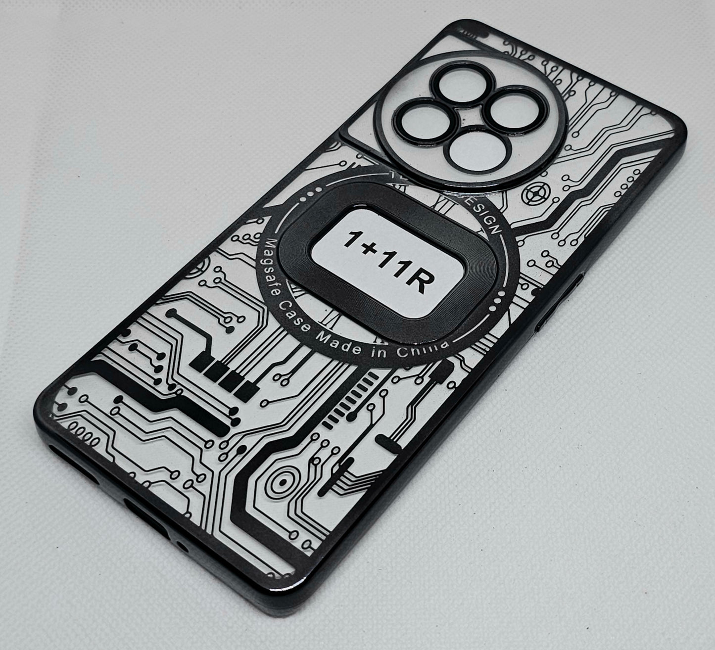 One Plus 11R Back Cover with CD Watch Machine Design