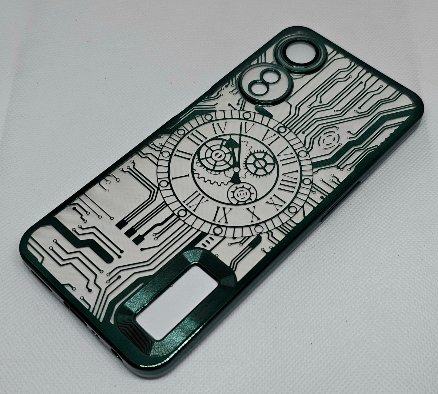 Oppo A78(5G)/A58(5G)/A58x Back Cover with CD Watch Machine Design