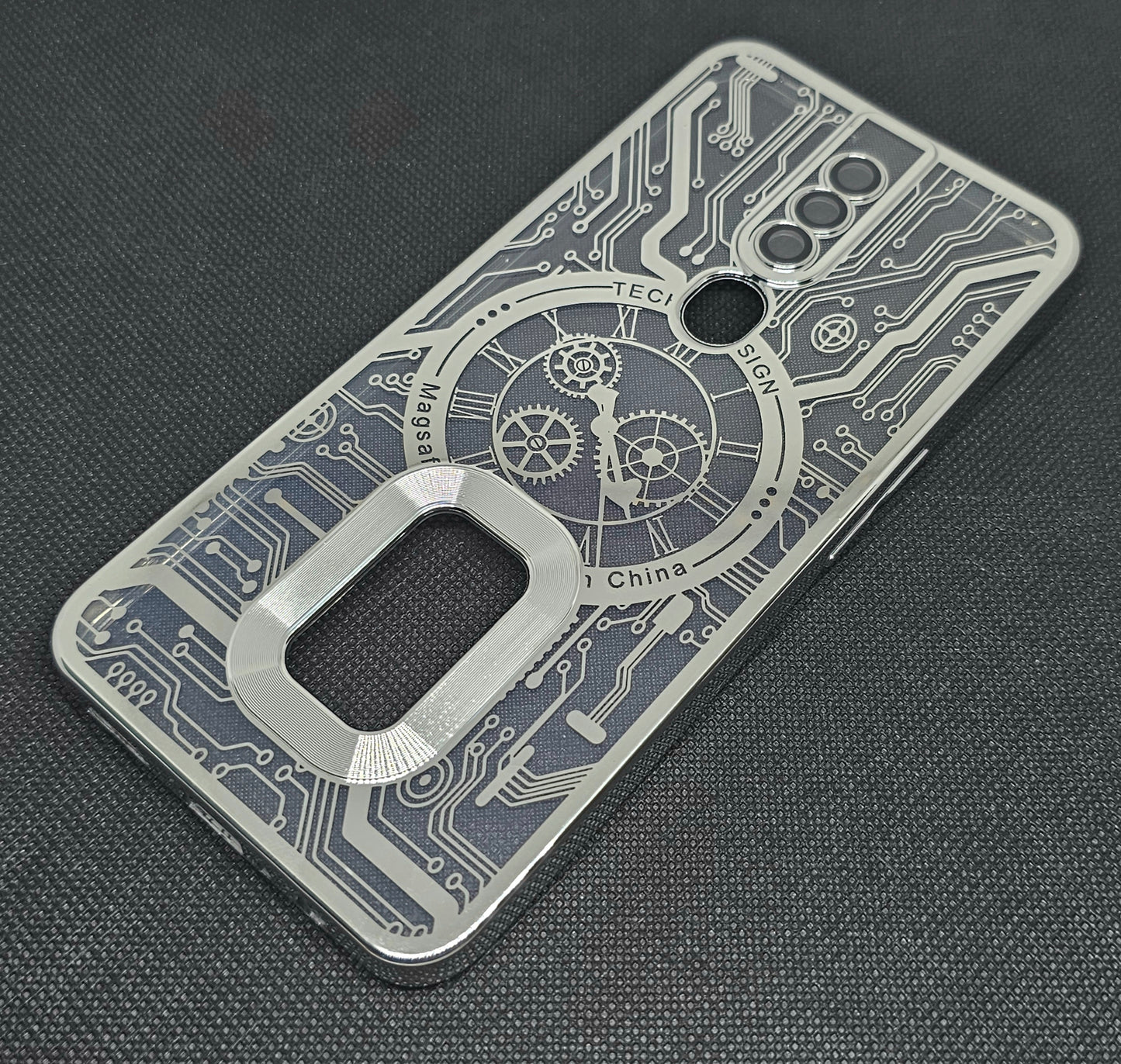 Oppo F11 pro Back Cover with CD Watch Machine Design soft