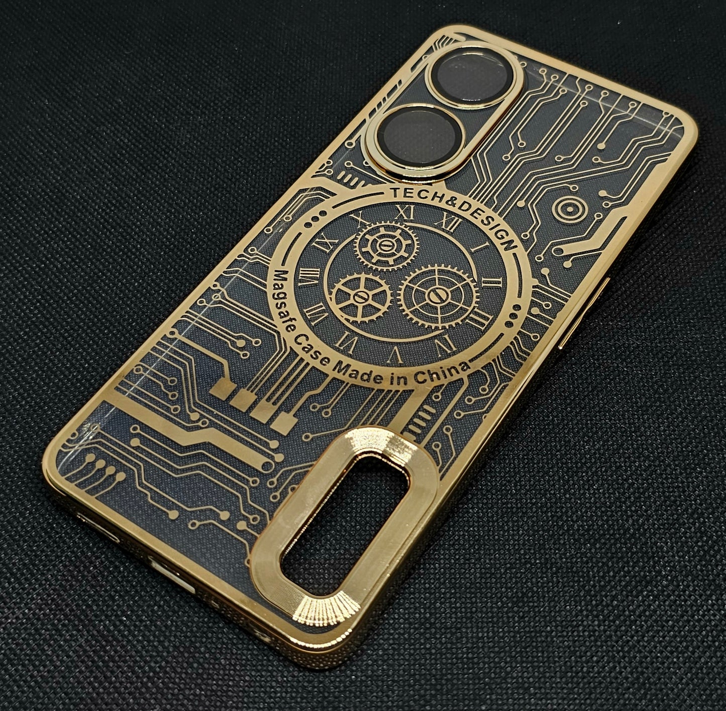 Oppo F23 (5G) Back Cover with CD Watch Machine Design