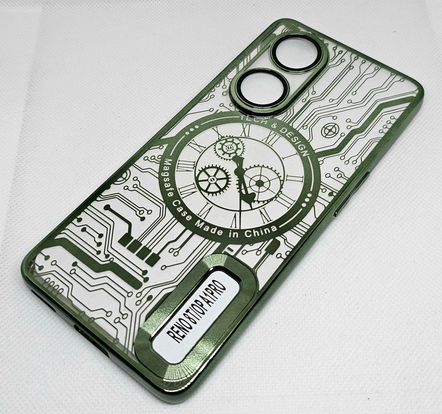 Oppo Reno 8T Back Cover with CD Watch Machine Design