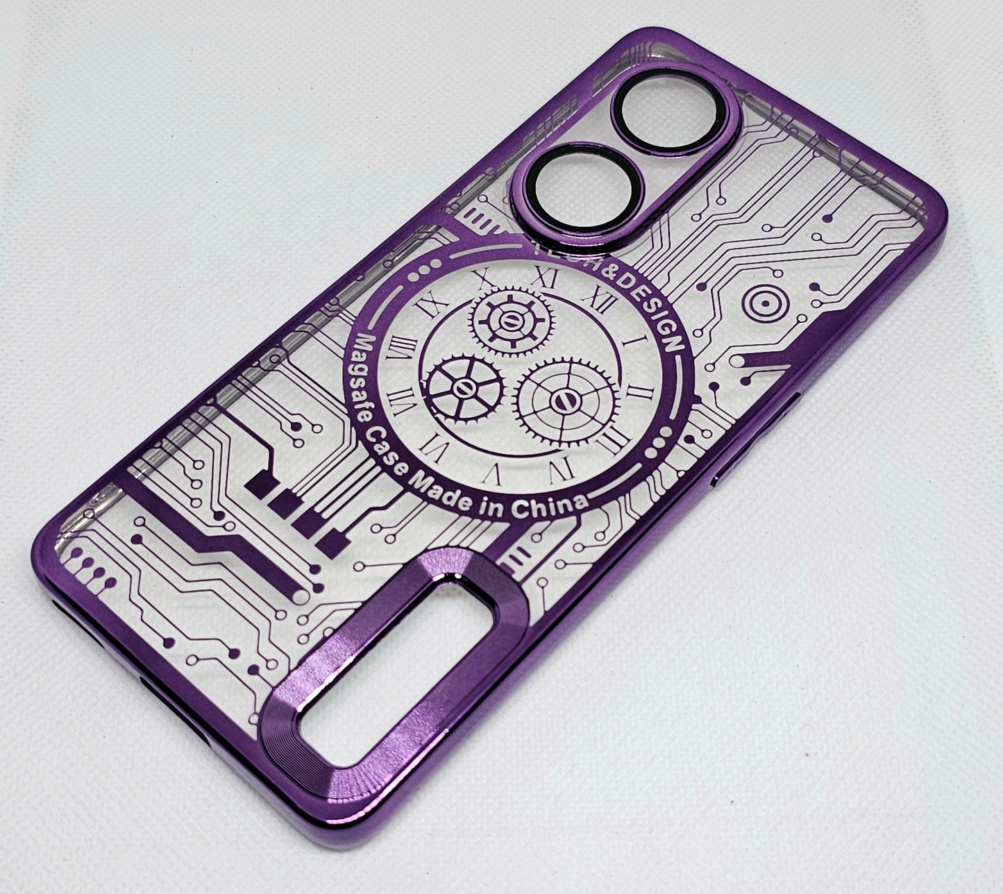 Oppo Reno 8T Back Cover with CD Watch Machine Design