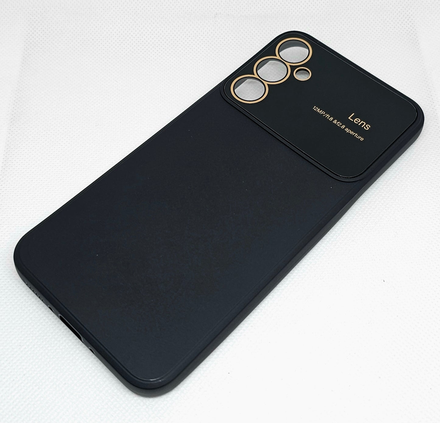 Samsung A34 (5G) Silicone Back Cover with Protective Lens