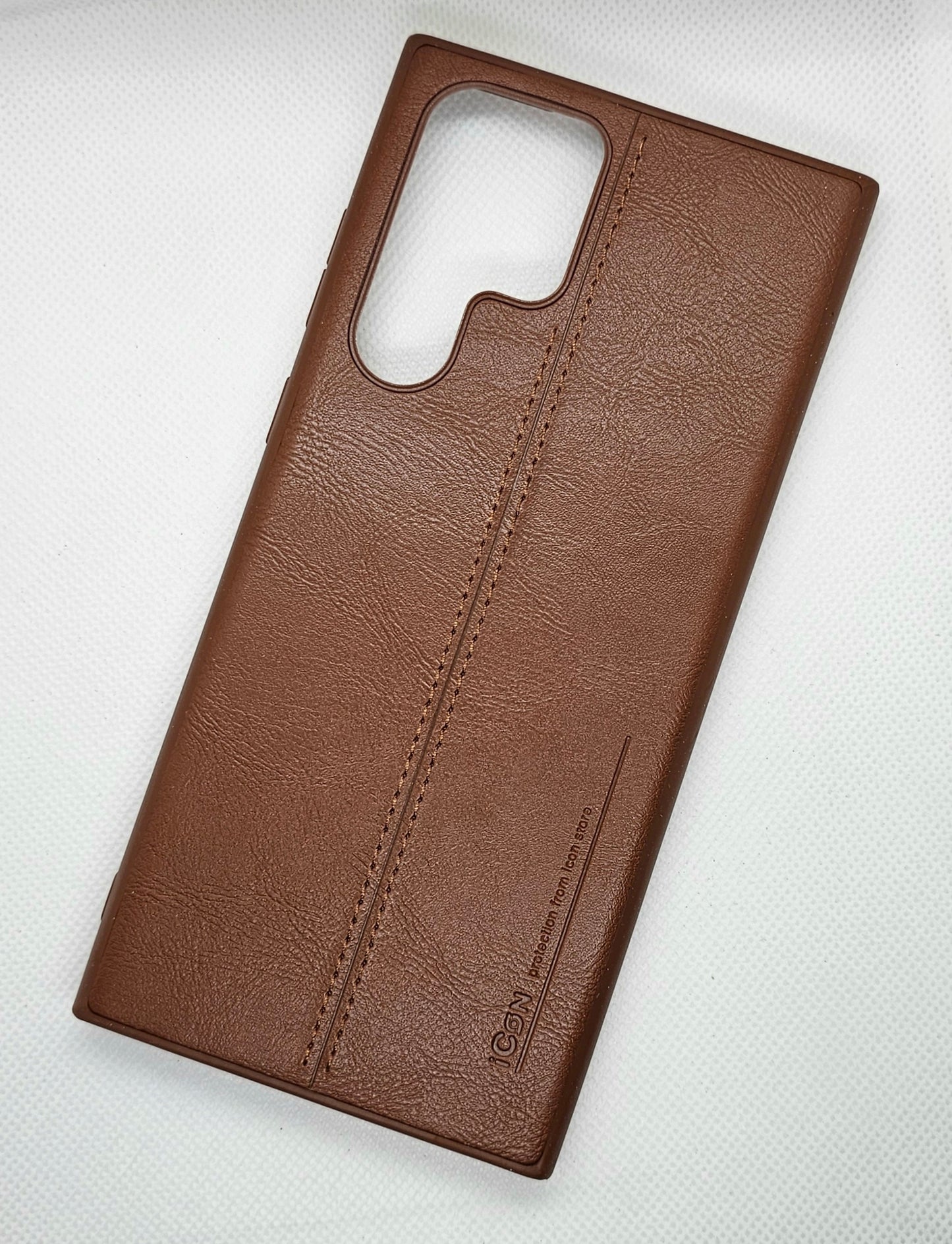 Luxurious Leather Samsung S22 Ultra Mobile Back Cover