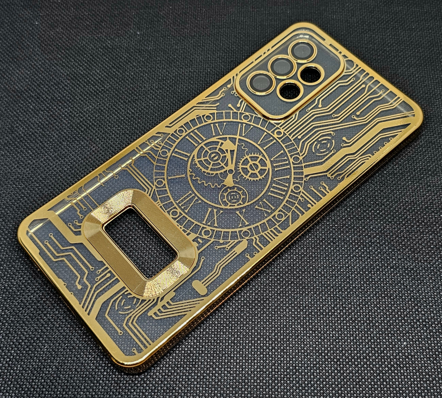 Samsung A52 Back Cover with CD Watch Machine Design