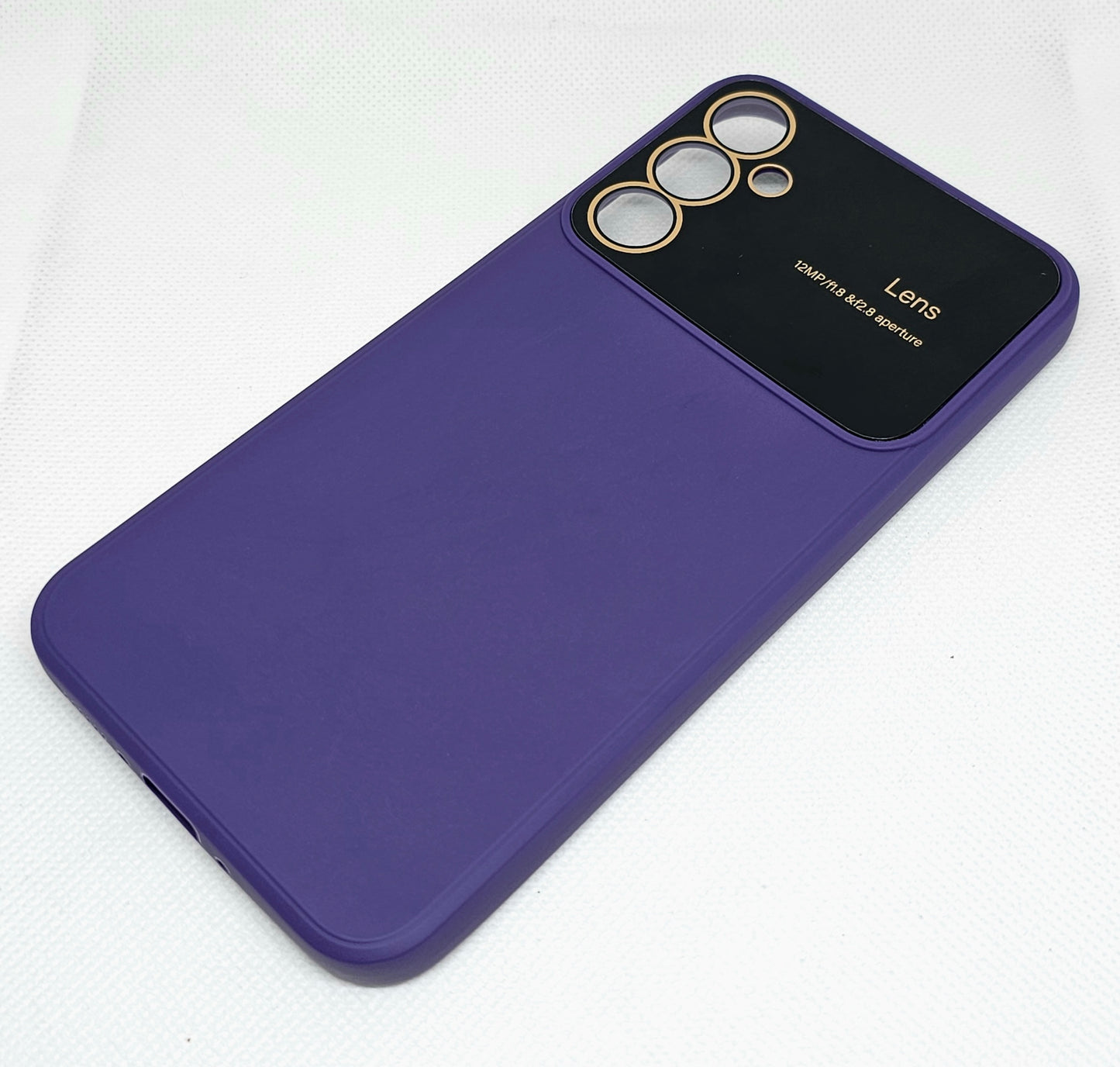 Samsung A34 (5G) Silicone Back Cover with Protective Lens