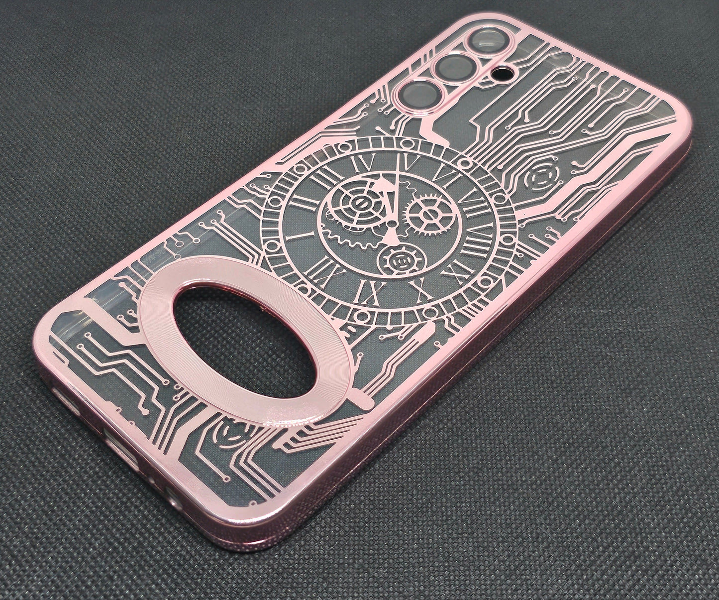 Mi 11 Prime (5G) Mobile Back Cover with CD Watch Machine Design soft
