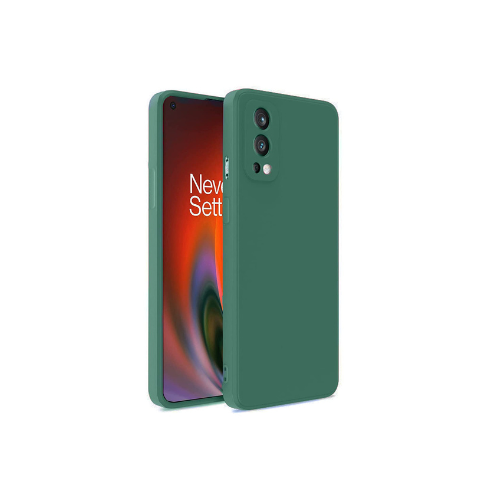 One Plus Nord 2 Back Cover (Silicone + Inner Side Cloth) soft