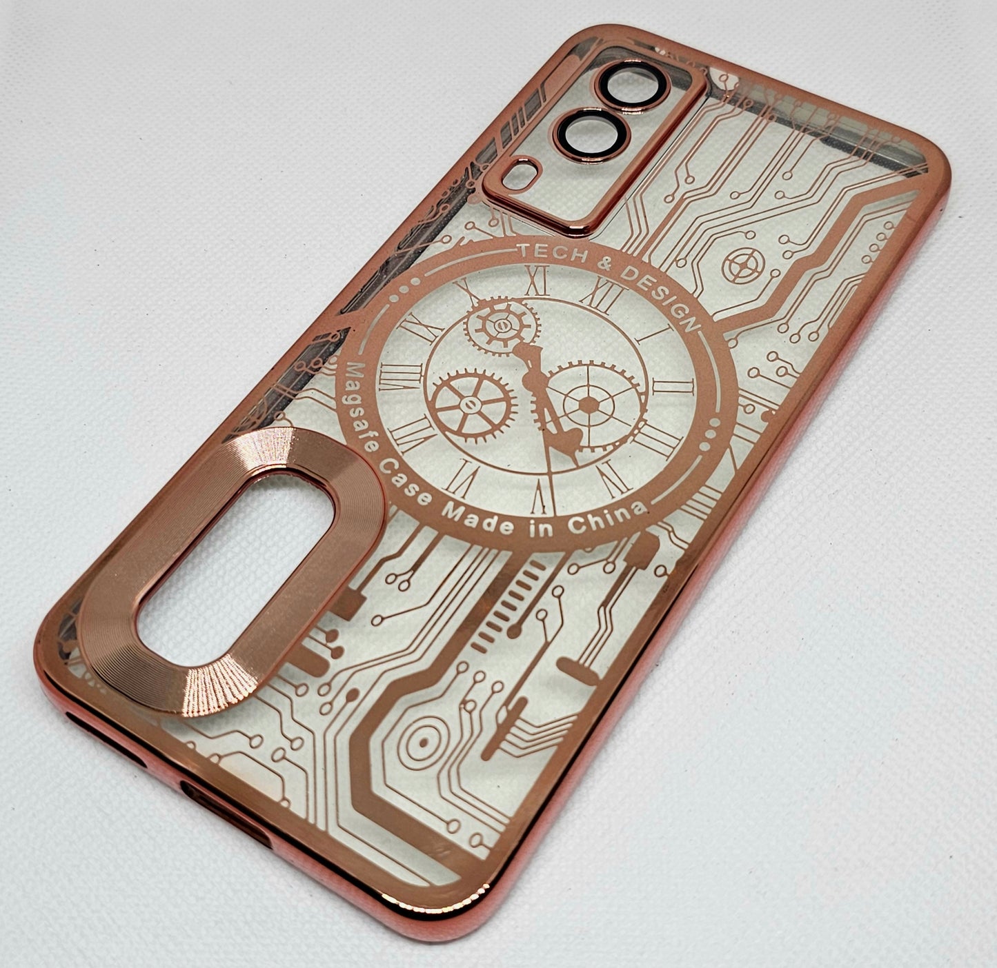 Vivo V21E (5G) Back Cover with CD Watch Machine Design