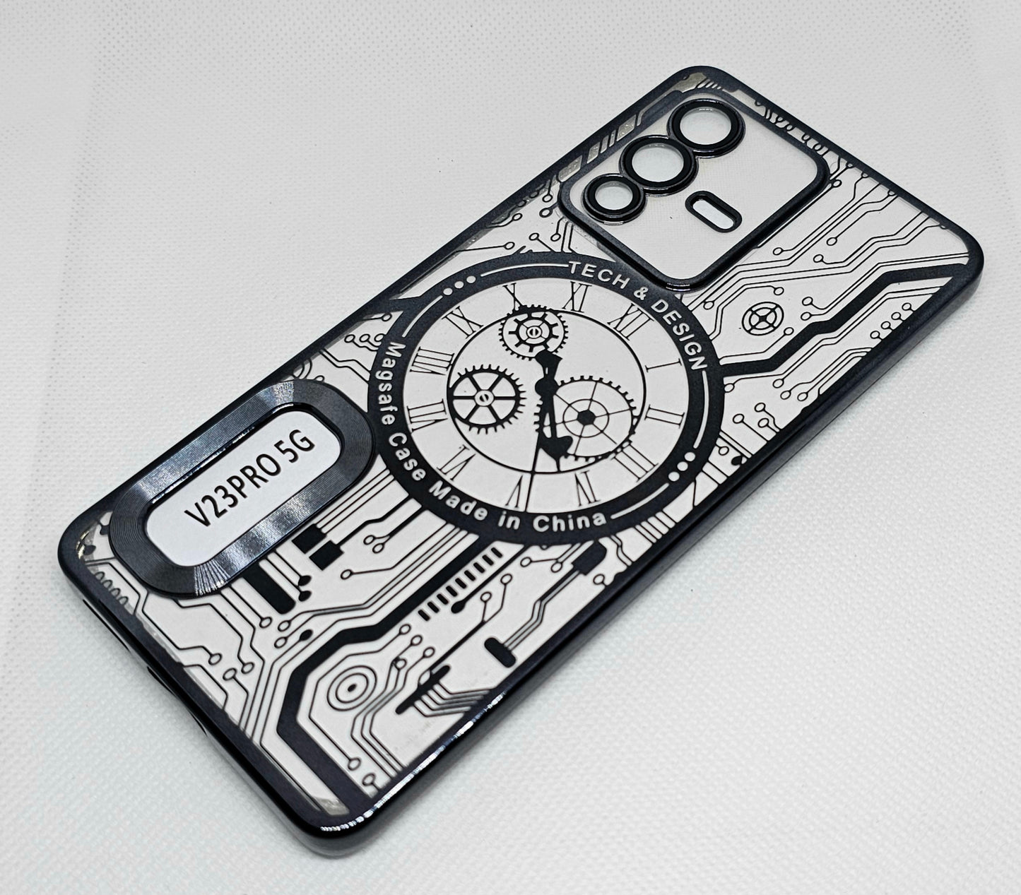 Vivo V23 Pro (5G) Back Cover with CD Watch Machine Design