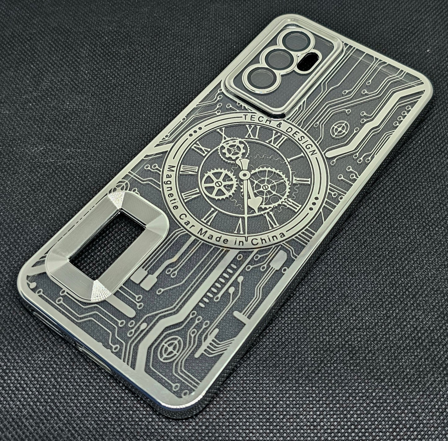Vivo V23 E / Y75 (4G) Back Cover with CD Watch Machine Design soft