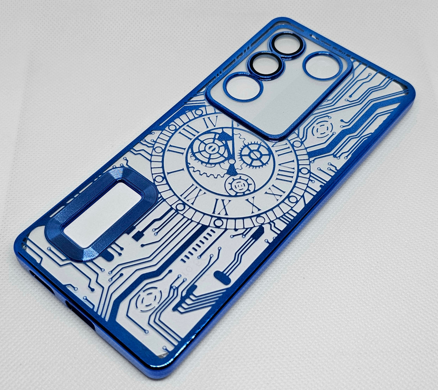 Vivo V27/V27 Pro Back Cover with CD Watch Machine Design