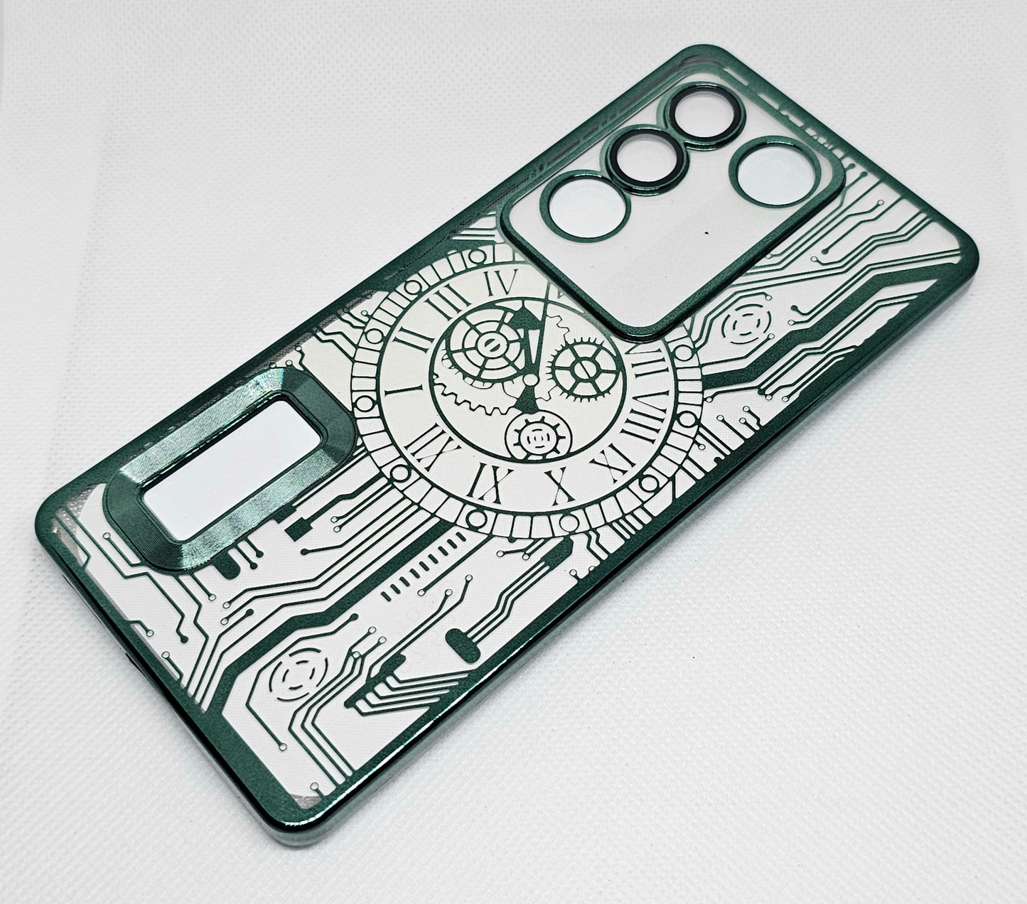 Vivo V27/V27 Pro Back Cover with CD Watch Machine Design