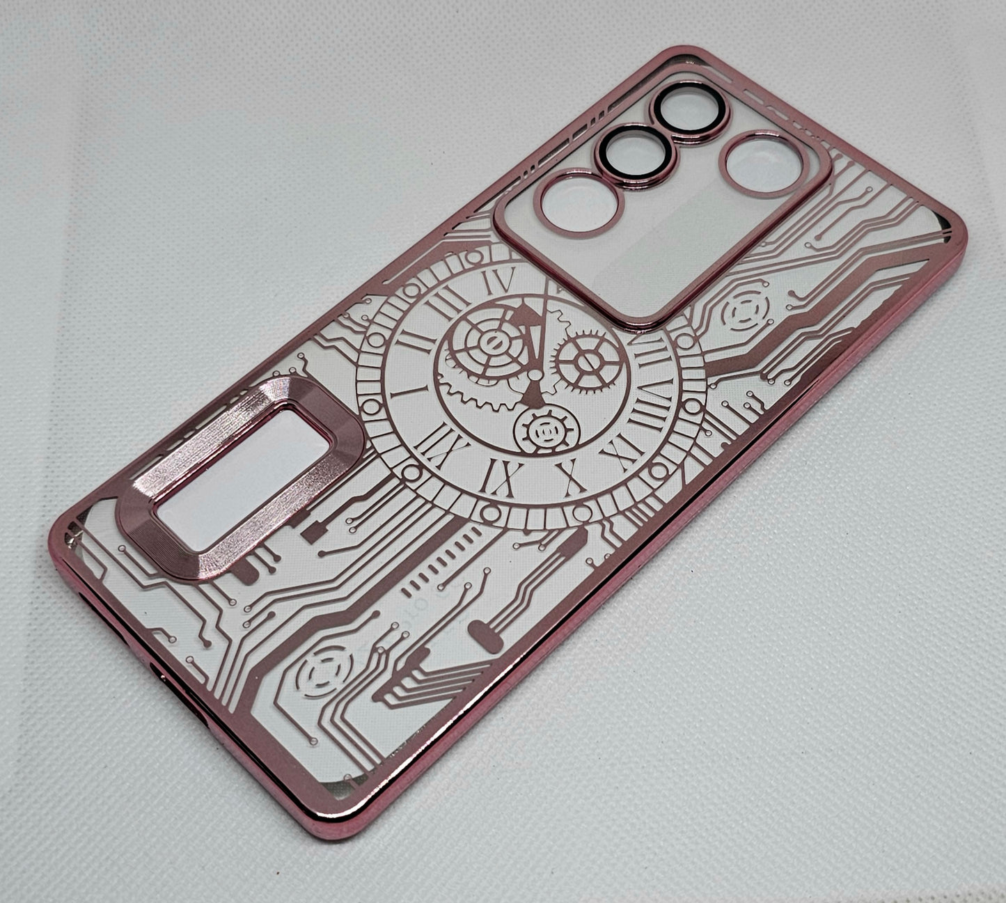 Vivo V27/V27 Pro Back Cover with CD Watch Machine Design