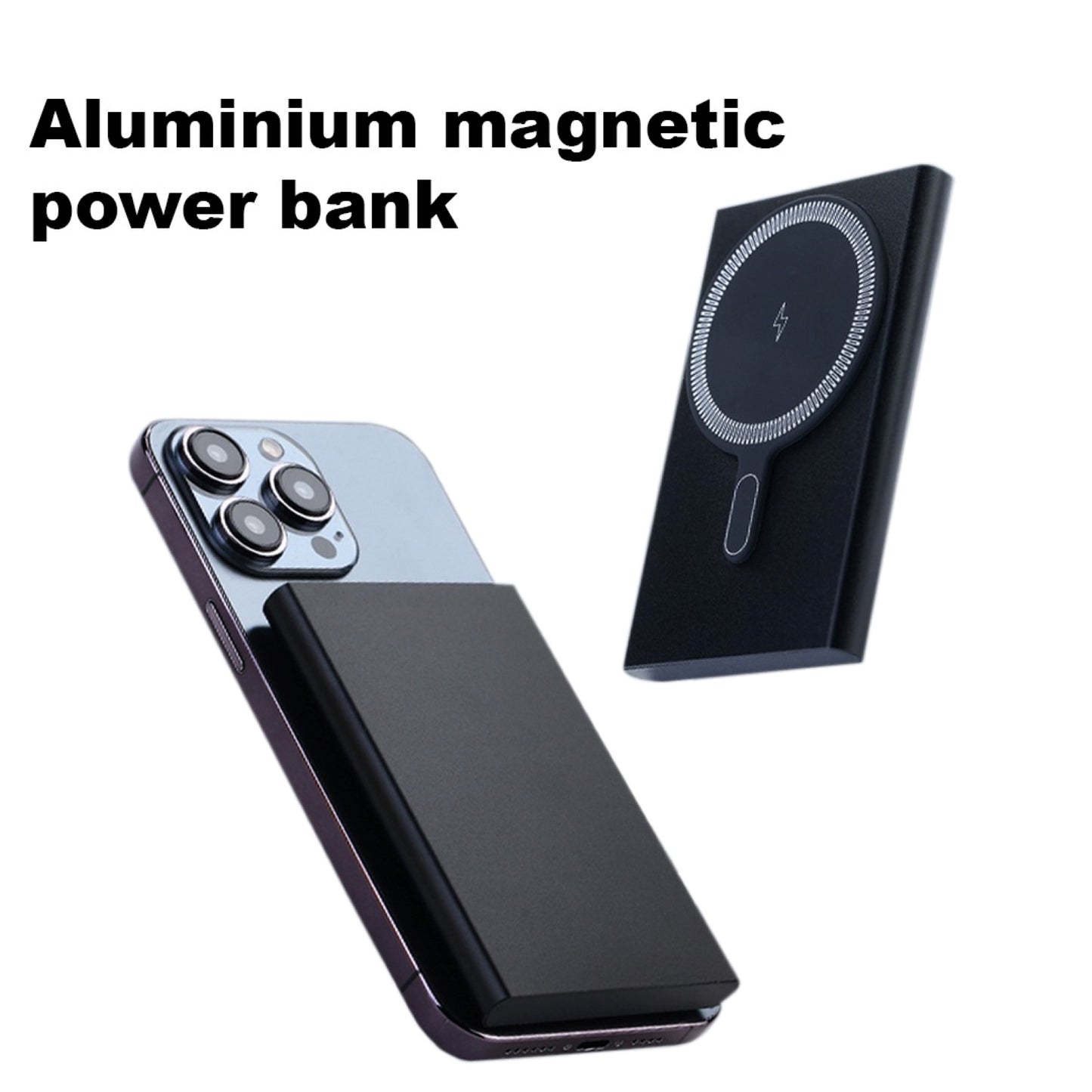 Amytel 10,000 mah 22.5 watt Fast Charging Magsafe Power bank with Fine Aluminum Body (6 Month Warranty)