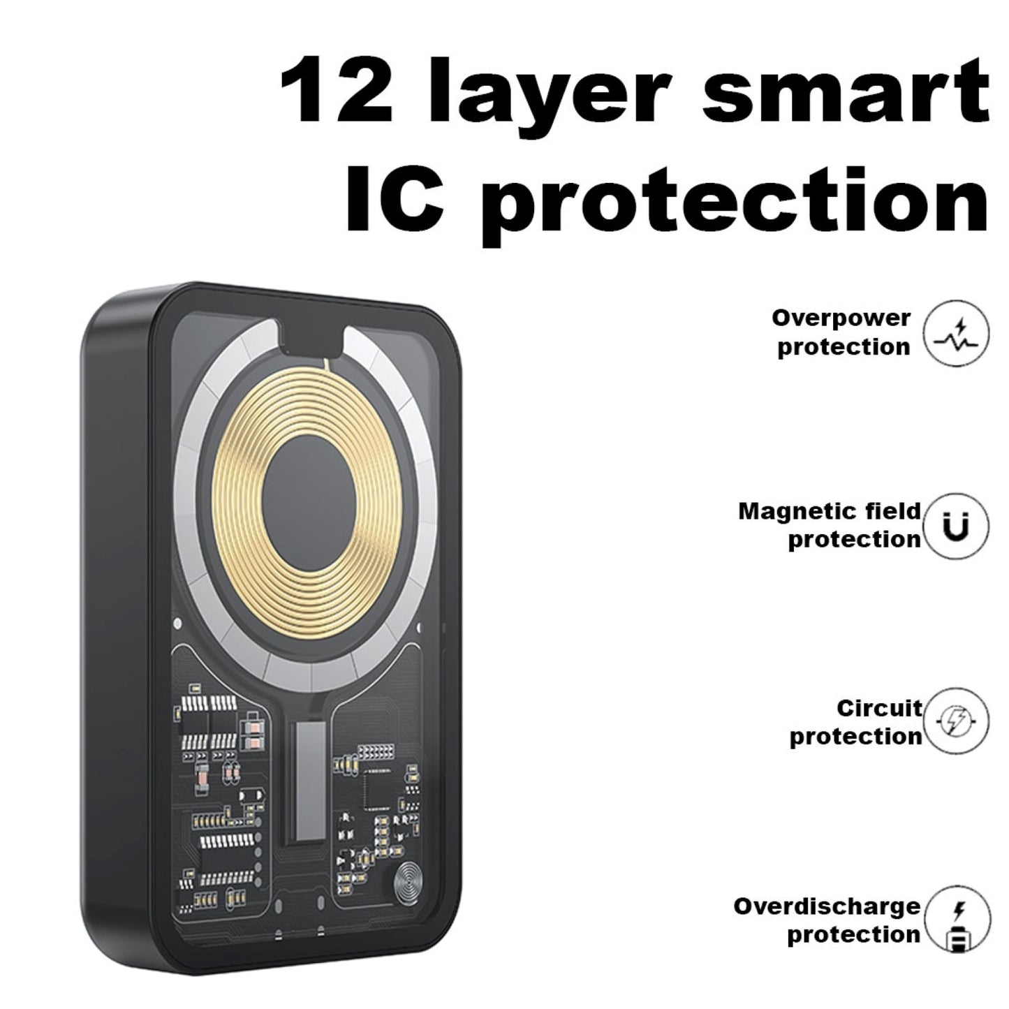 Amytel Fast Charging 20 watt Mag Safe power bank 10,000 mah (6 Month warranty )