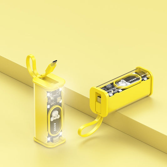 Amytel 15watt fast charging power bank with Teddy Design with 5000 Mah For Android device (6 Month Warranty )