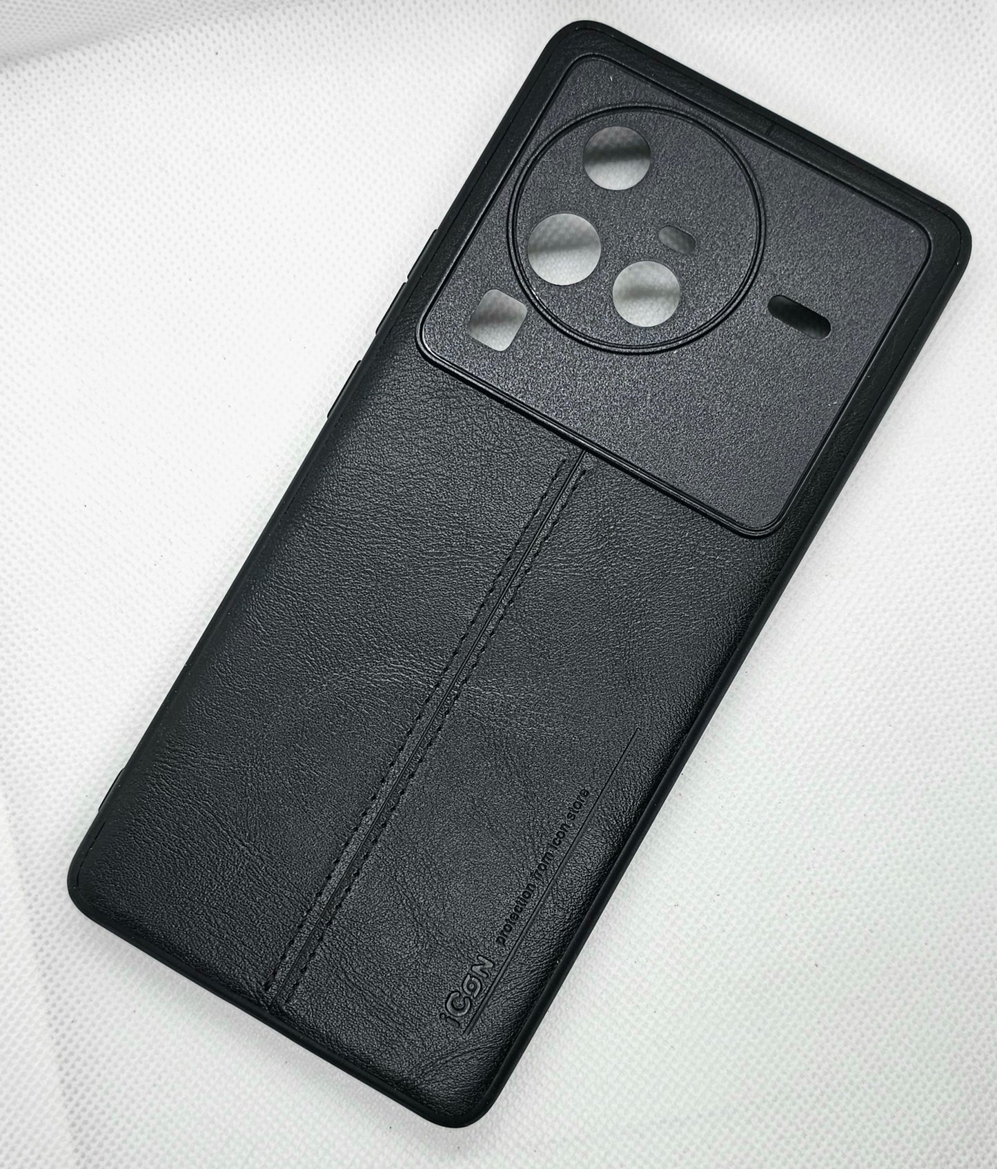 Luxurious Leather Vivo X80 Pro Mobile Back Cover