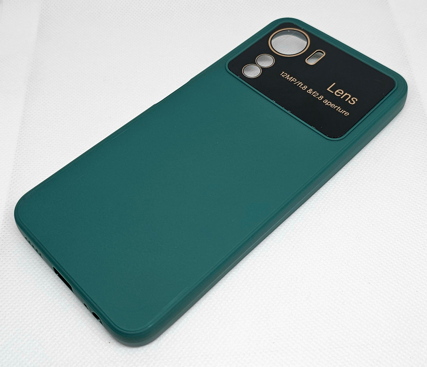Vivo Y16/ Y56 Mobile Silicone Back Cover with Protective Lens