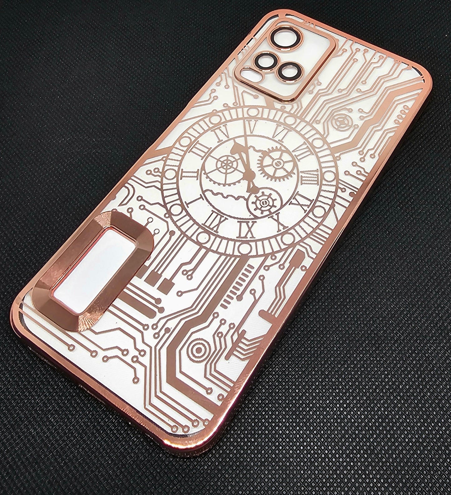 Vivo Y21/Y33s Mobile CD Watch Machine Design Back Cover