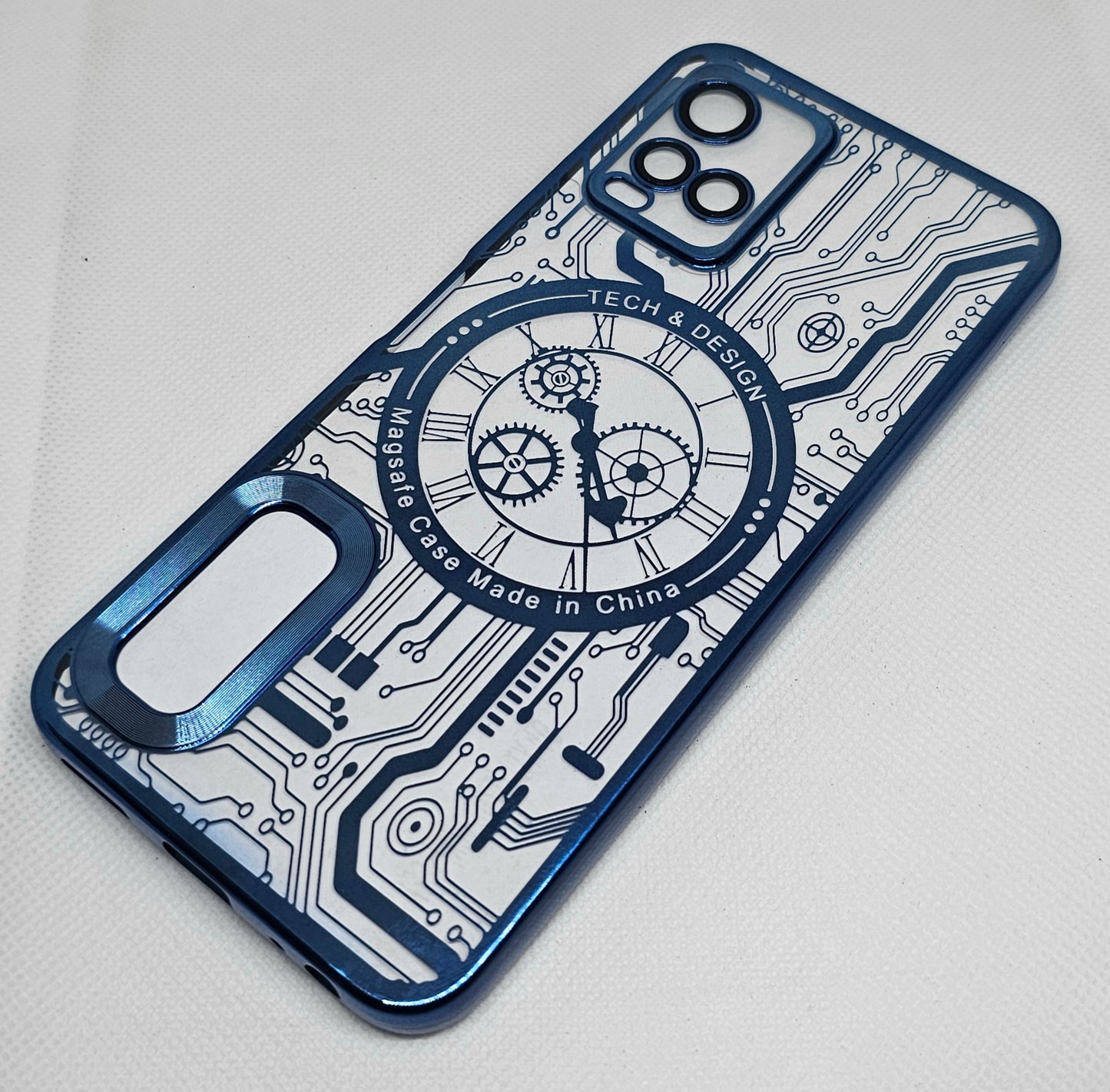 Vivo Y21/Y33s Mobile CD Watch Machine Design Back Cover