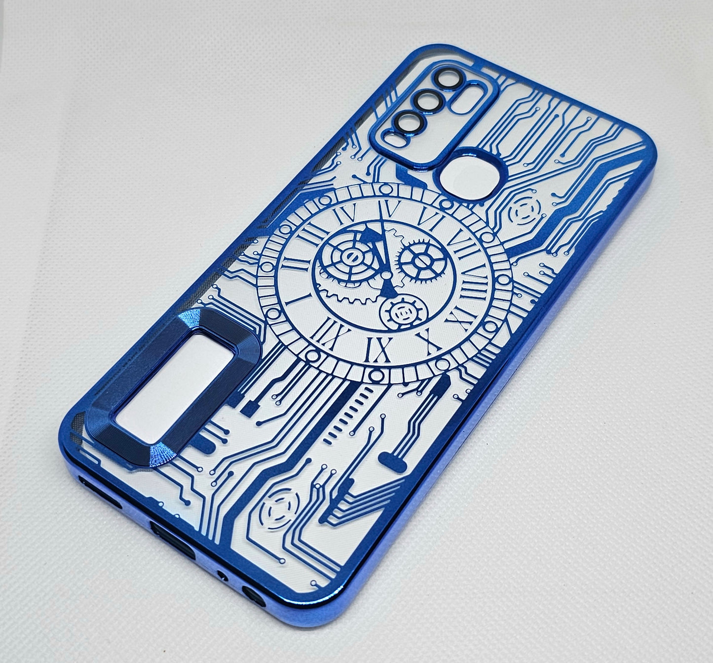 Vivo Y30/Y50 Back Cover with CD Watch Machine Design