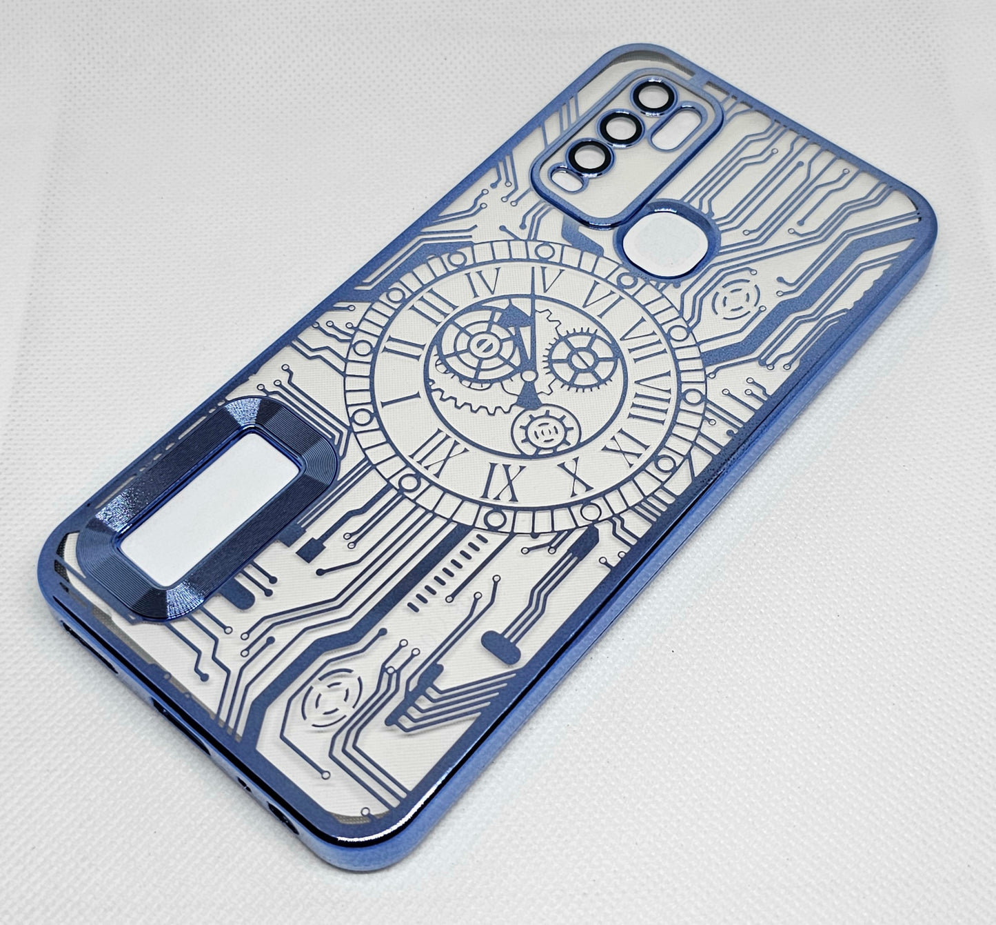 Vivo Y30/Y50 Back Cover with CD Watch Machine Design