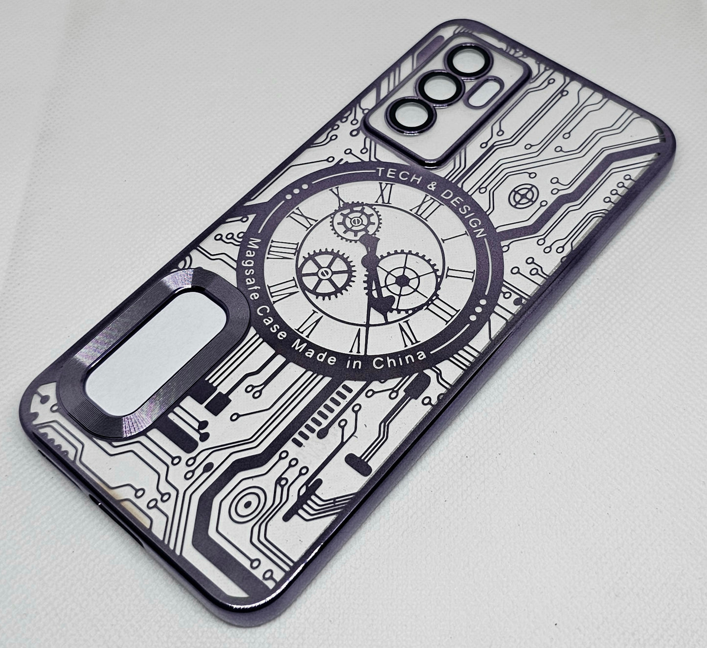 Vivo V23 E / Y75 (4G) Back Cover with CD Watch Machine Design