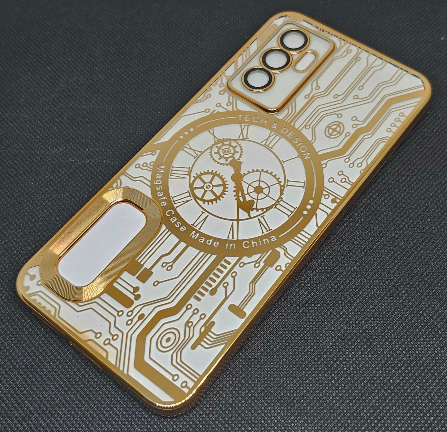 Vivo V23 E / Y75 (4G) Back Cover with CD Watch Machine Design