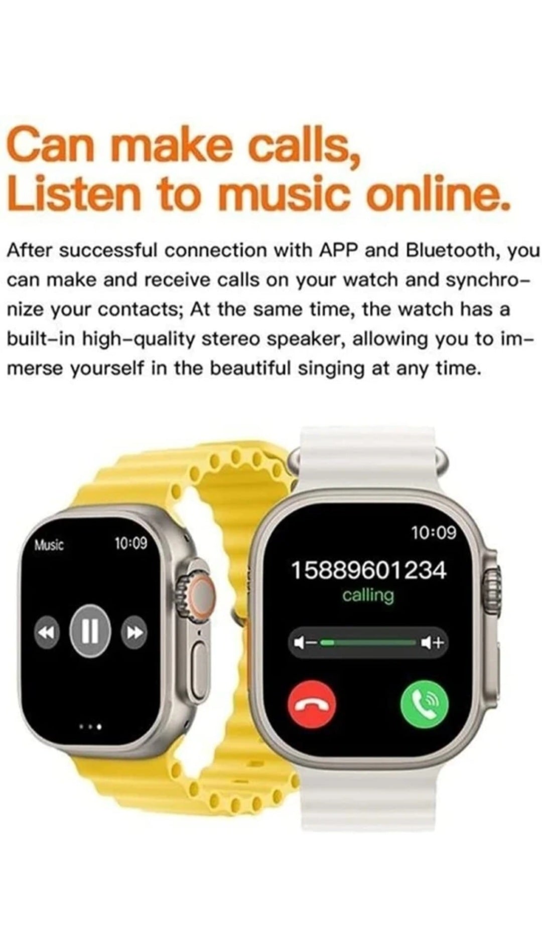Smart watch T-800 Ultra for Men- Women