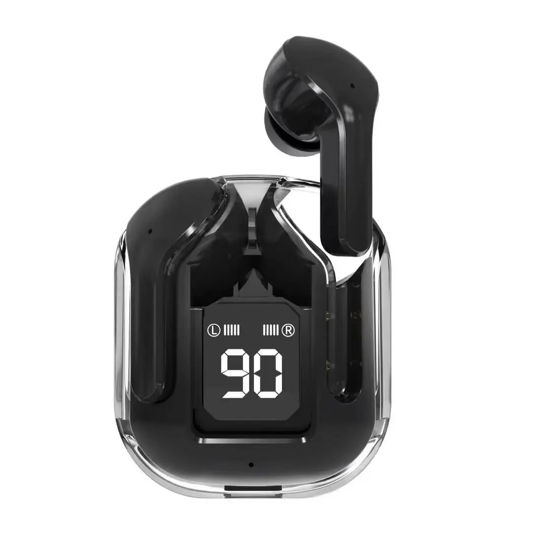 Wirless Earbuds with Transparent Crystal Clear case with Touch sensor water resistance