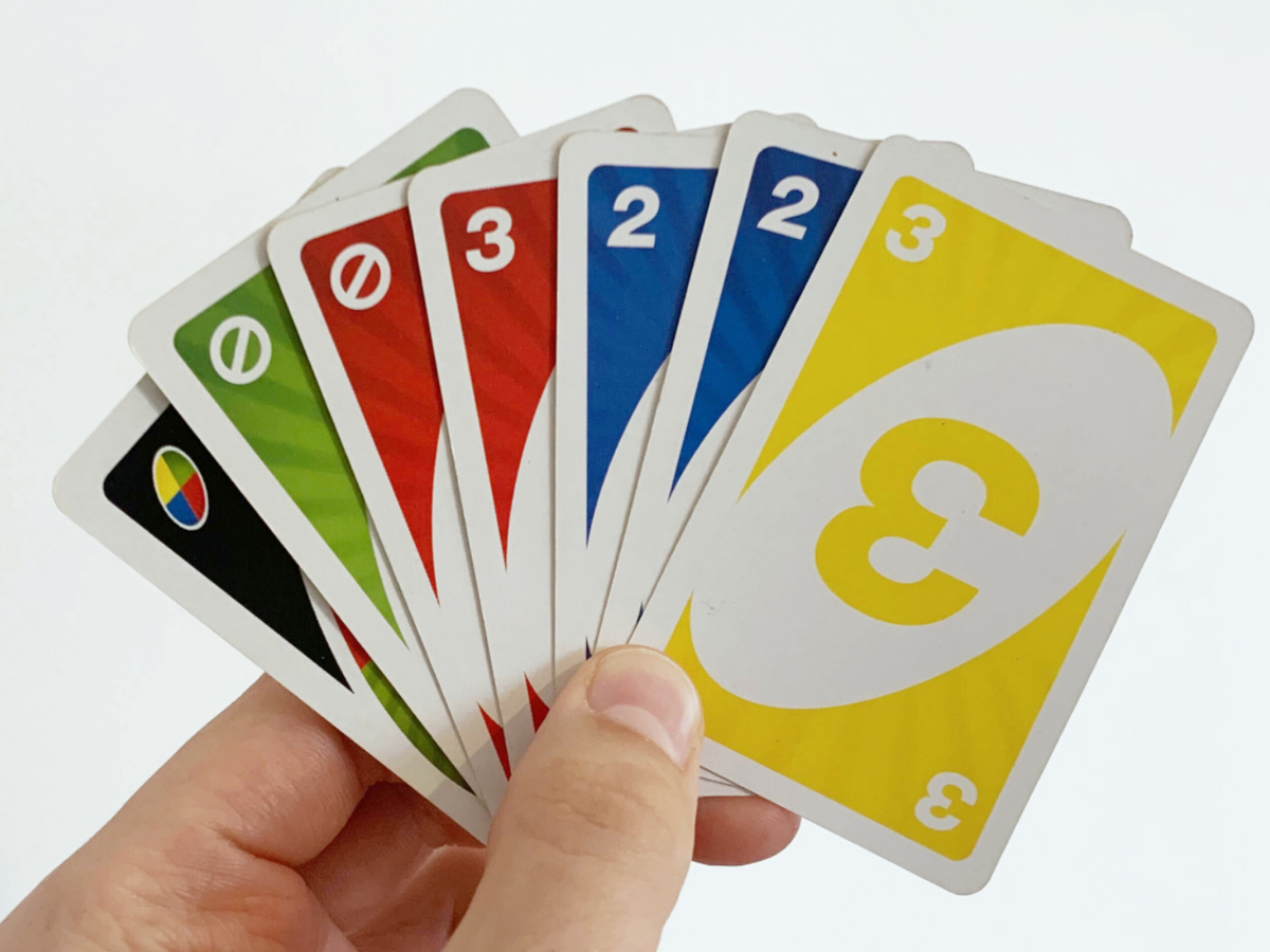 Uno playing cards for Fun and spent quality time with family