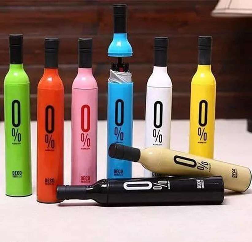 Umbrella with bottle easy to carry with mutiple colors option