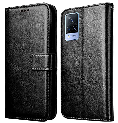 Vivo V21 5G Leather Flip Cover