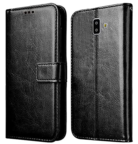 Samsung Galaxy J6 Plus Leather Flip Cover