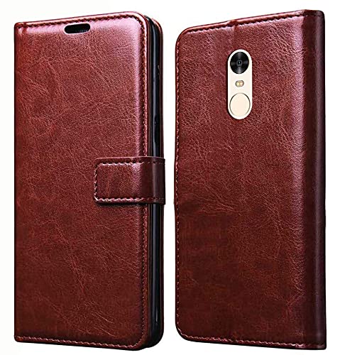 Xiaomi Mi Redmi Note 4 flip cover case Leather Inner TPU Foldable Stand Wallet Card Slots Vintage