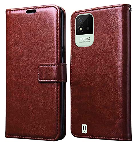 Realme Narzo 50I Leather Flip Cover