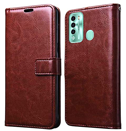 Itel Vision 2 Leather Flip Cover