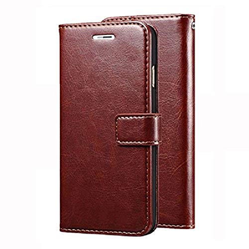 Samsung Galaxy J6 /J6 Prime Premium Leather Kickstand Wallet Flip Case Cover with Magnetic Closure